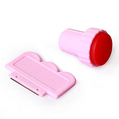 Kit carimbo e espátula para unhas