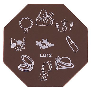 Placa para carimbo Nail Art Stamp LO-12