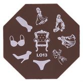 Placa para carimbo Nail Art Stamp LO-13