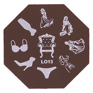 Placa para carimbo Nail Art Stamp LO-13