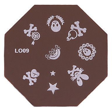 Placa para carimbo Nail Art Stamp LO-09