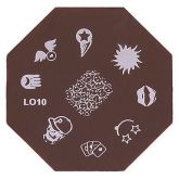 Placa para carimbo Nail Art Stamp LO-10